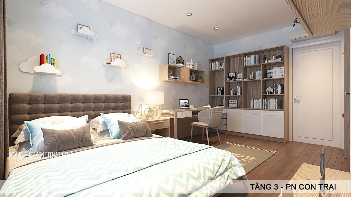 Thiết kế nội thất biệt thự hiện đại tại VinHome Thăng Long